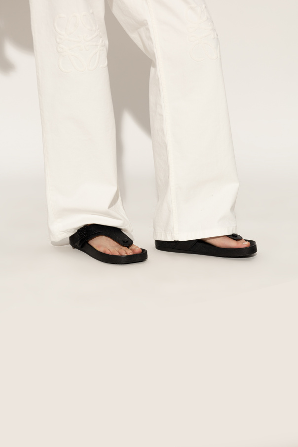 Lemaire wadded cheap flip flops